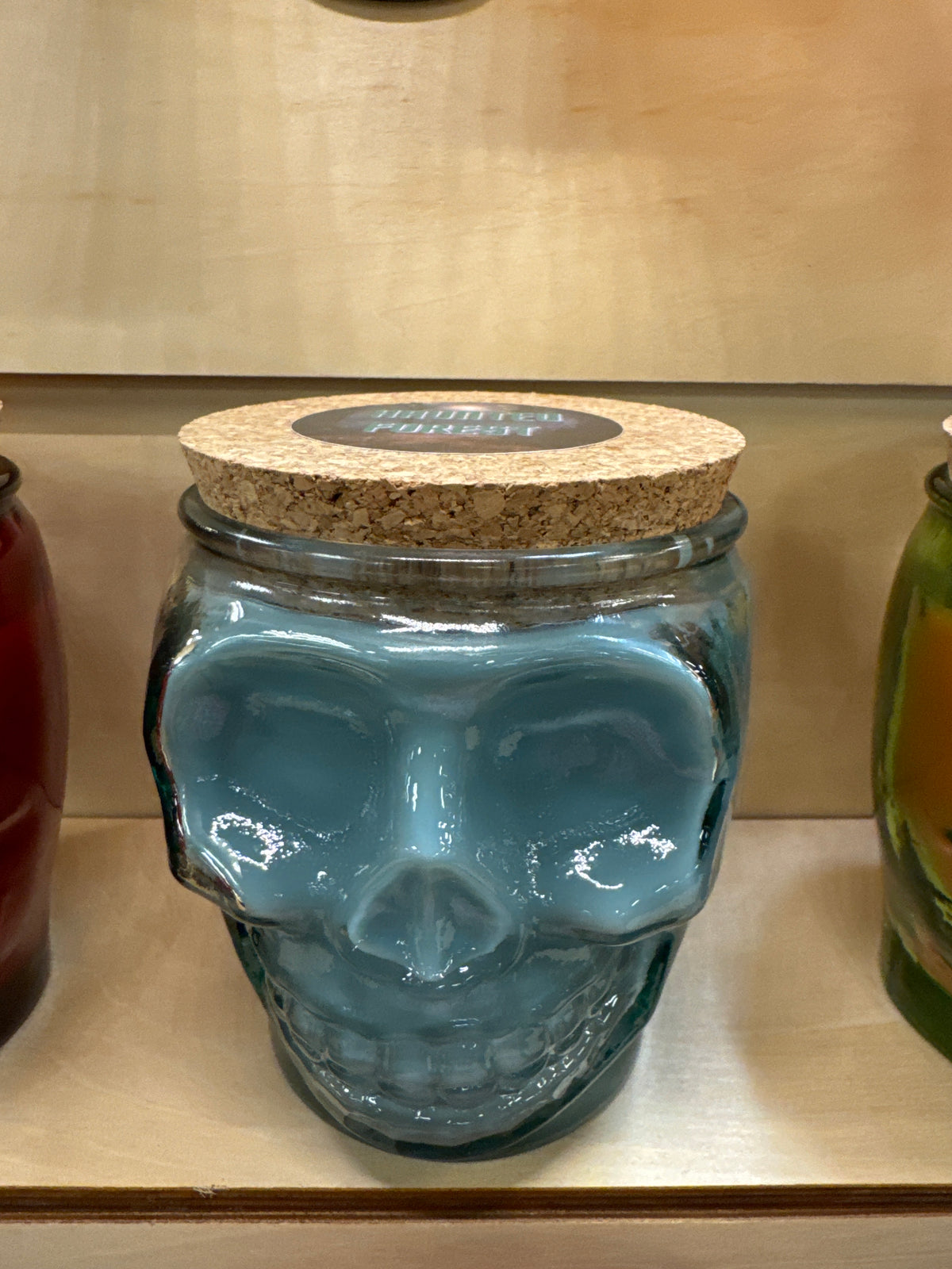 Haunted Forest Skull Candle