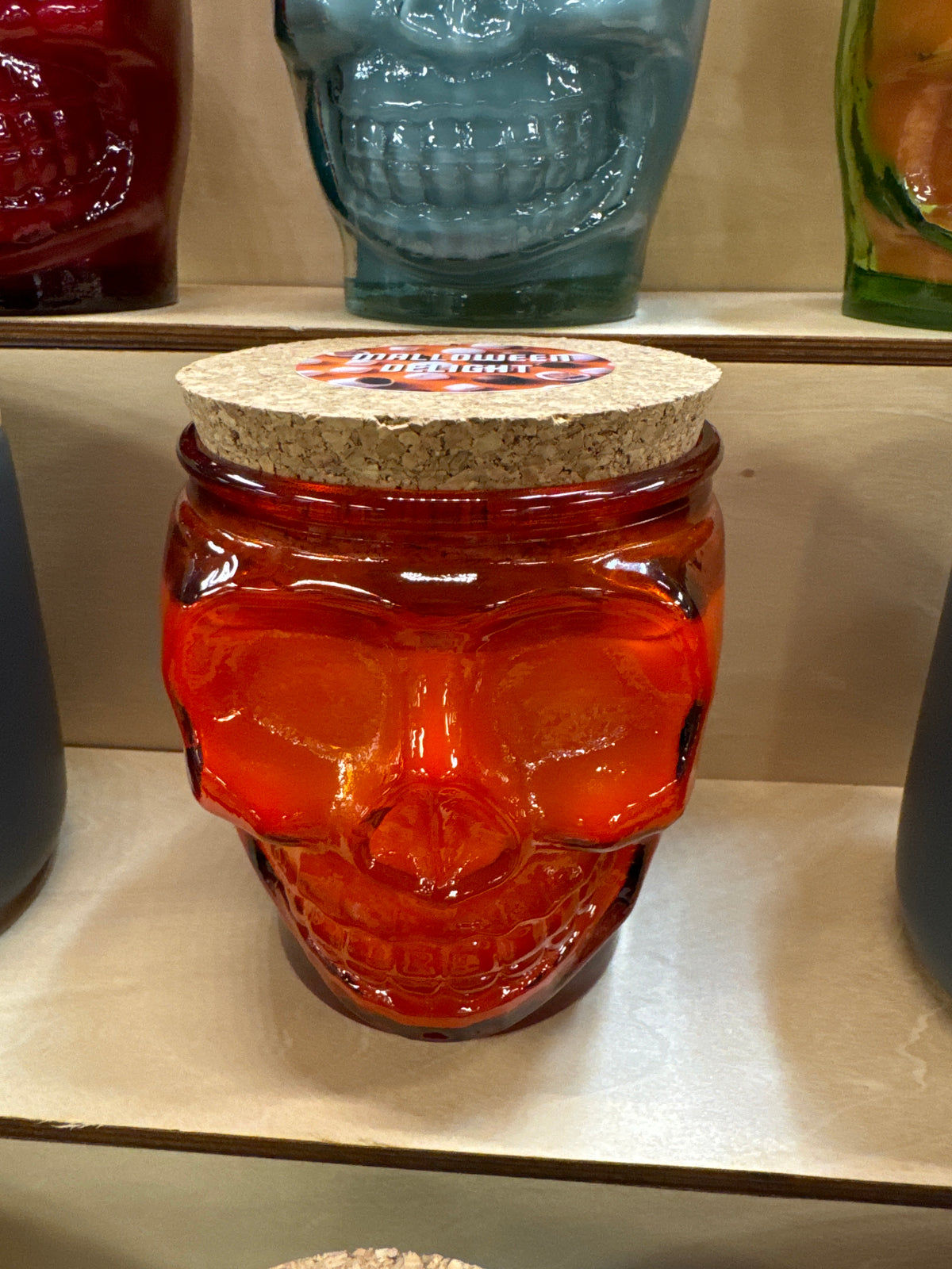 Malloween Delight Skull Candle