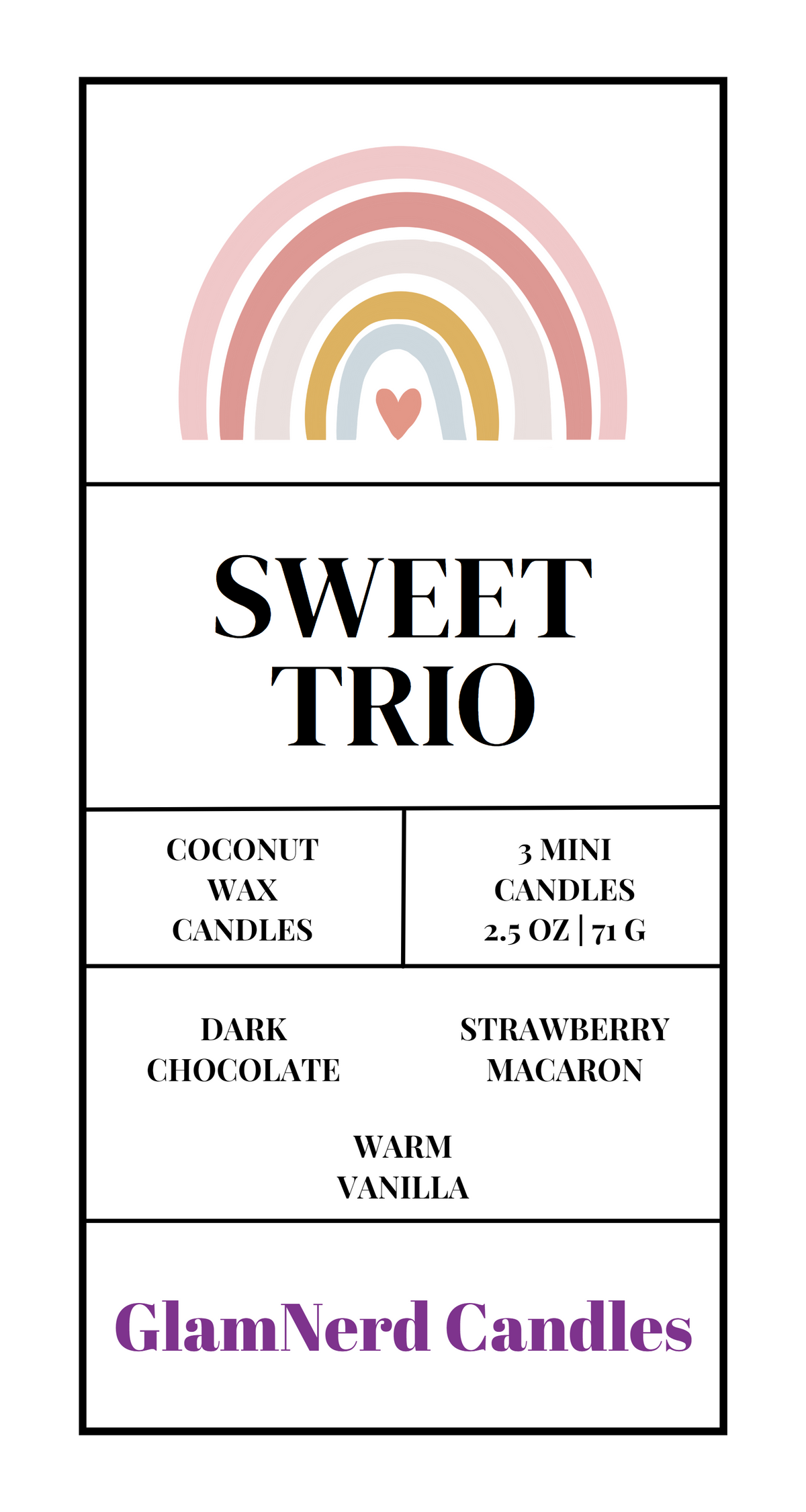 Sweet Trio Candle Set